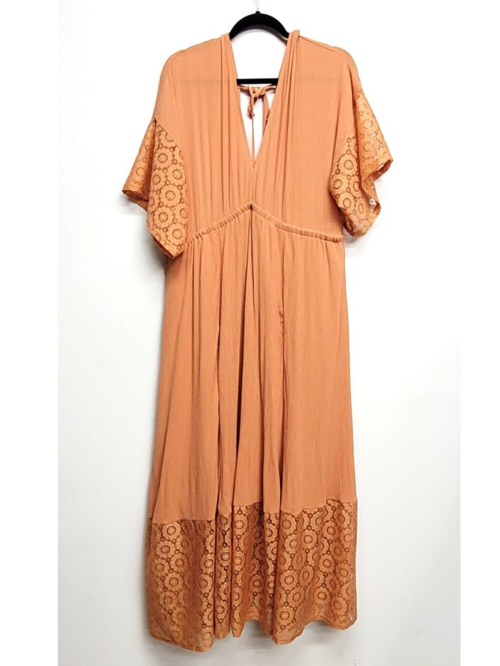 Torrid 2 Pheasant Festi Lace Trim Maxi Dress 2X 18 20 - Picture 8 of 11